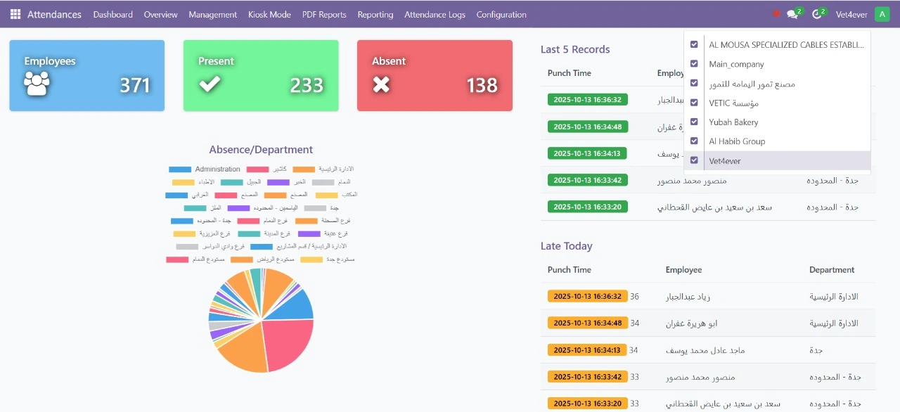 برنامج حضور وانصراف 1